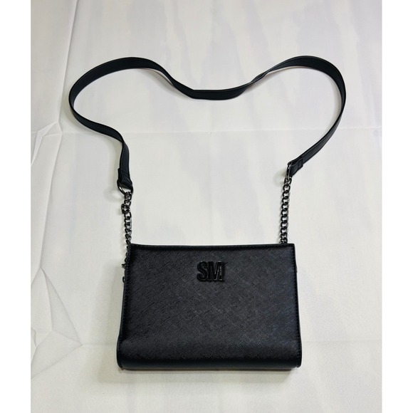 Steve Madden Handbags - Steve Madden Black Crossbody Bag Chain Strap Evening Purse Small